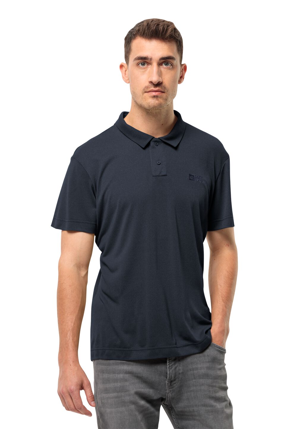 Jack Wolfskin Poloshirt Herren Pikeh Polo Men M blau night blue von Jack Wolfskin