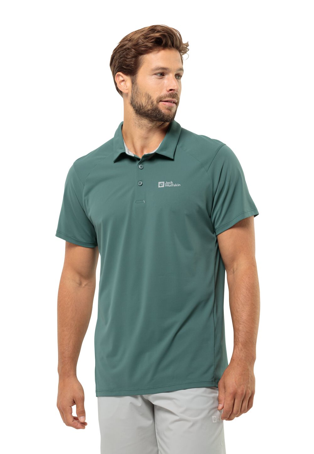 Jack Wolfskin Poloshirt Herren Prelight Trail Polo Men S jade green jade green von Jack Wolfskin