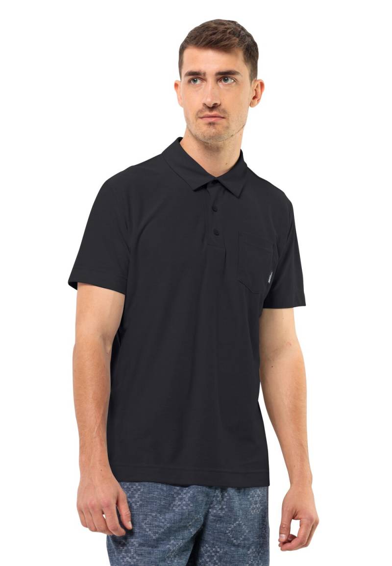 Jack Wolfskin Poloshirt Herren Terral Polo Men 3XL schwarz black von Jack Wolfskin