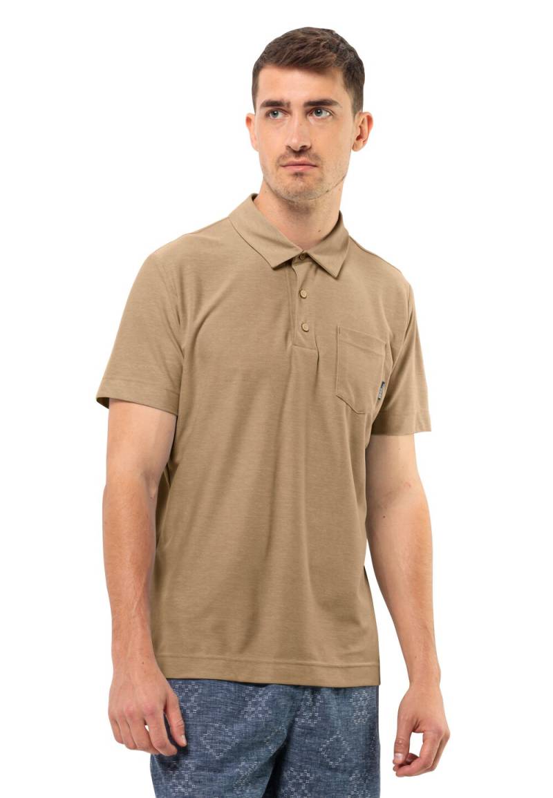 Jack Wolfskin Poloshirt Herren Terral Polo Men L sand storm sand storm von Jack Wolfskin