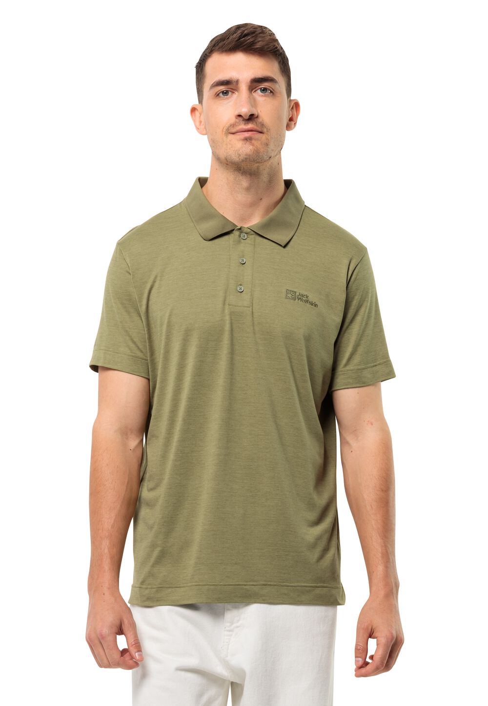 Jack Wolfskin Poloshirt Herren Travel Polo Men 3XL braun bay leaf von Jack Wolfskin