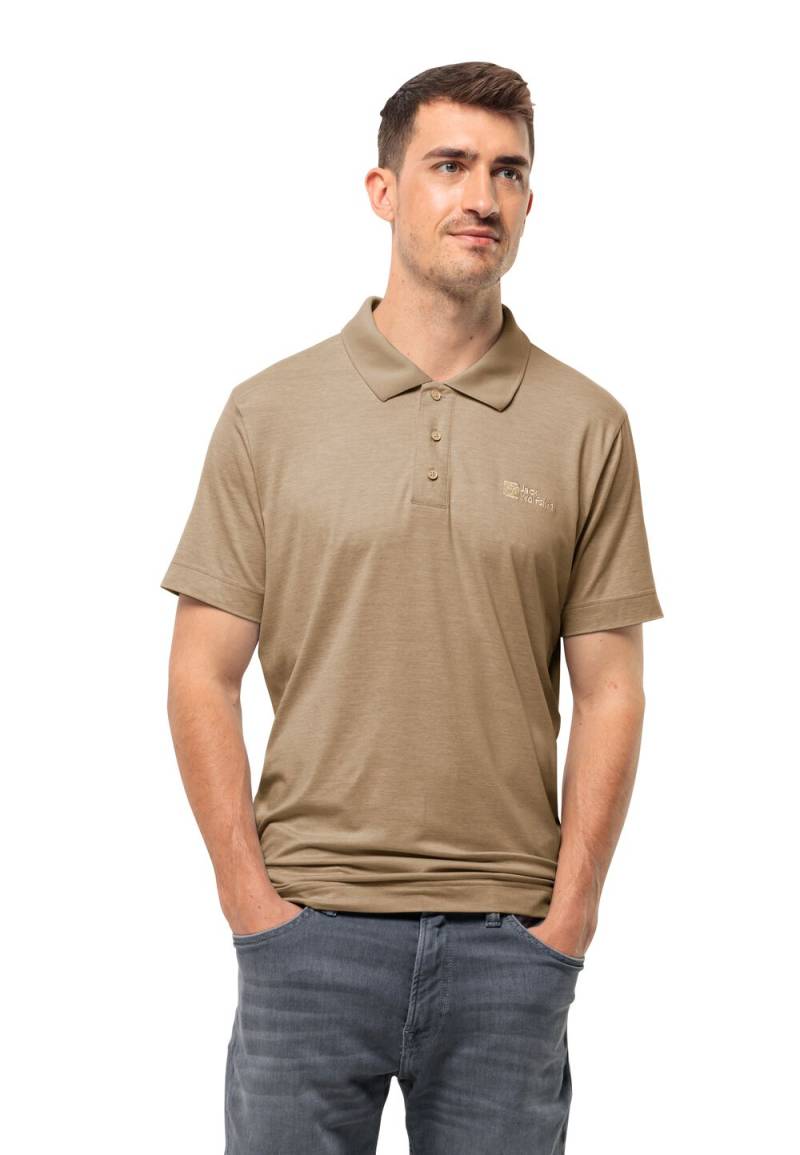 Jack Wolfskin Poloshirt Herren Travel Polo Men L sand storm sand storm von Jack Wolfskin