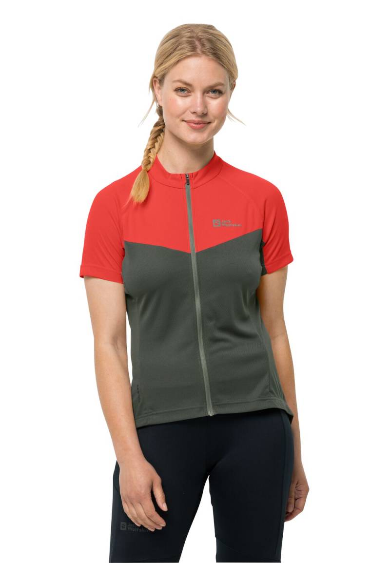 Jack Wolfskin Morobbia FZ T-Shirt Women M tango orange tango orange von Jack Wolfskin