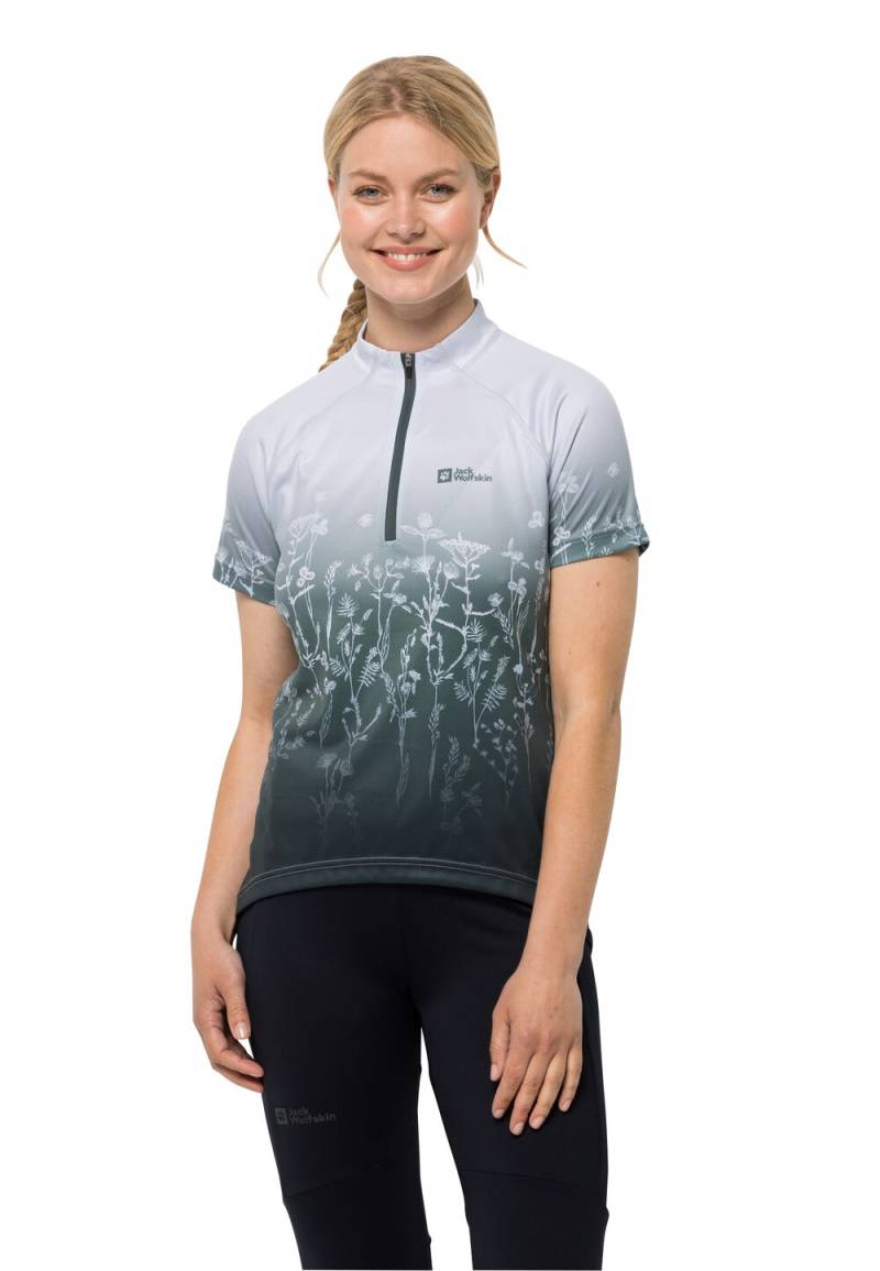 Jack Wolfskin Morobbia HZ Print T-Shirt Women L white cloud all over white cloud all over von Jack Wolfskin