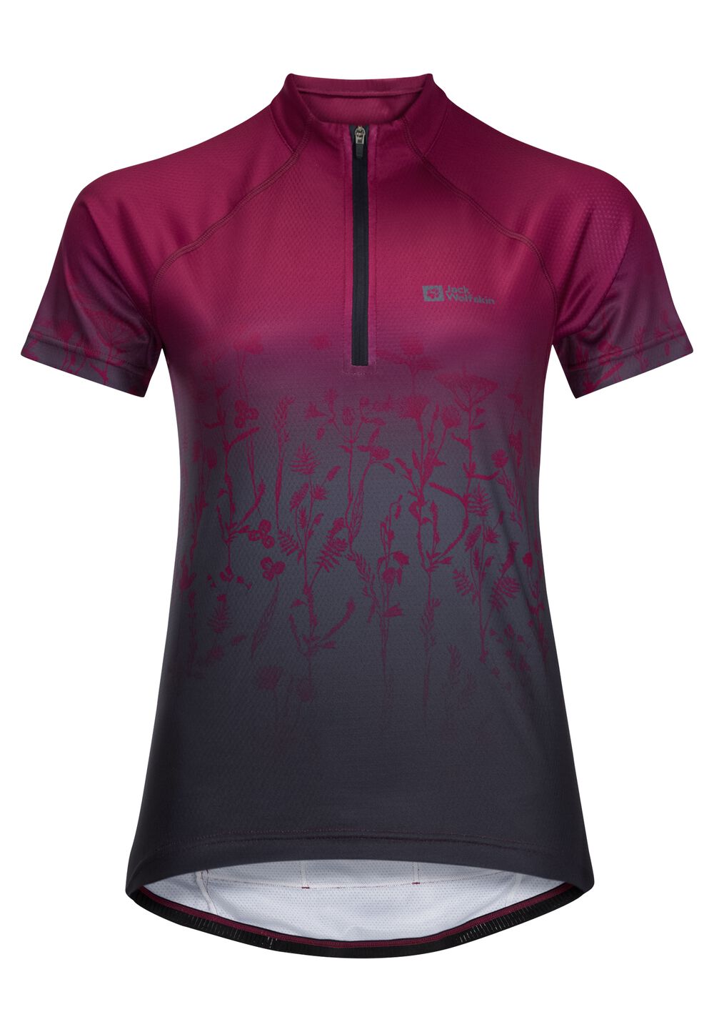 Jack Wolfskin Radtrikot Damen Morobbia HZ Print T-Shirt Women S sangria red 51 sangria red 51 von Jack Wolfskin