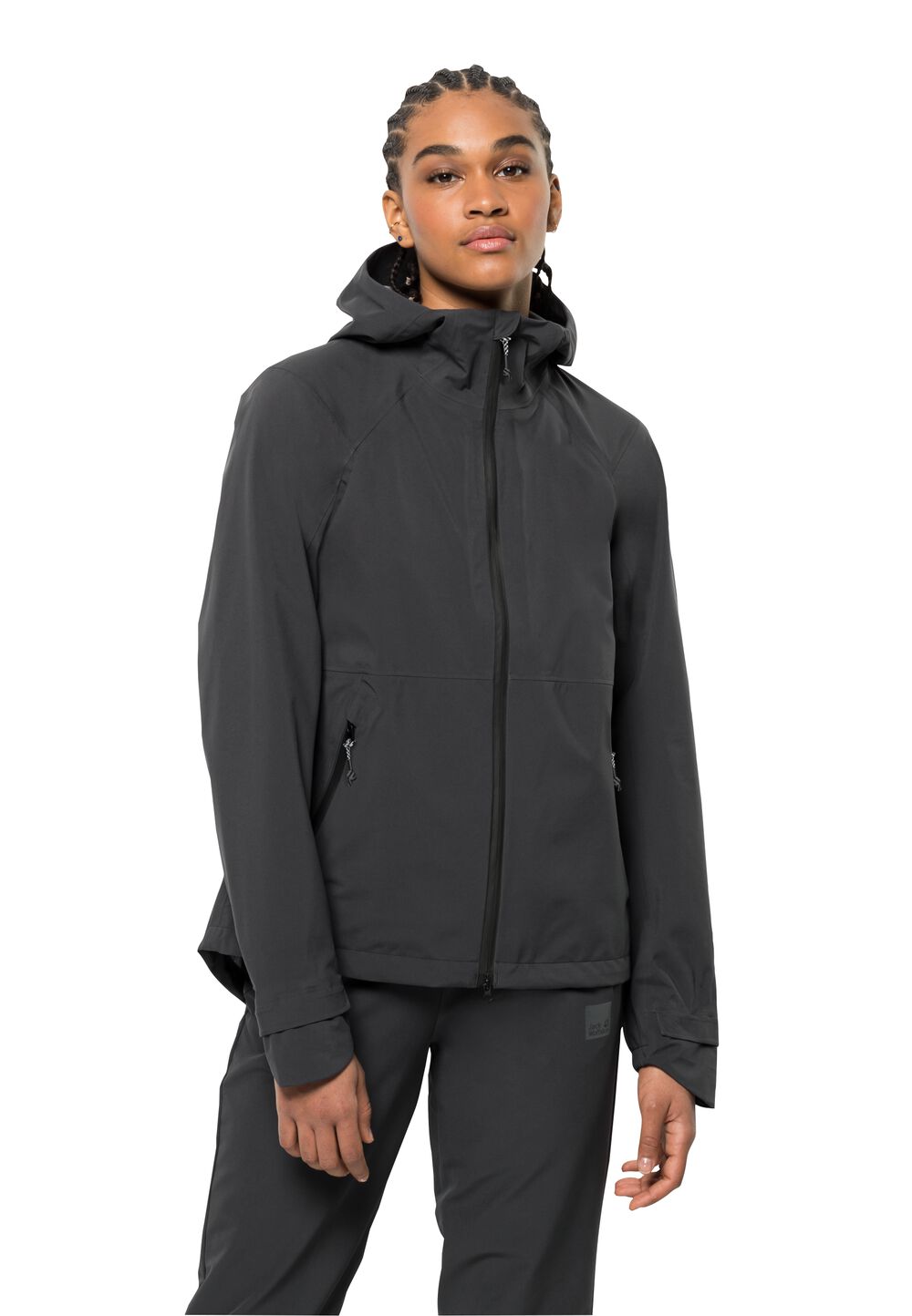 Jack Wolfskin Regenjacke Damen Bike Commute Mono Jacket Women L phantom phantom von Jack Wolfskin