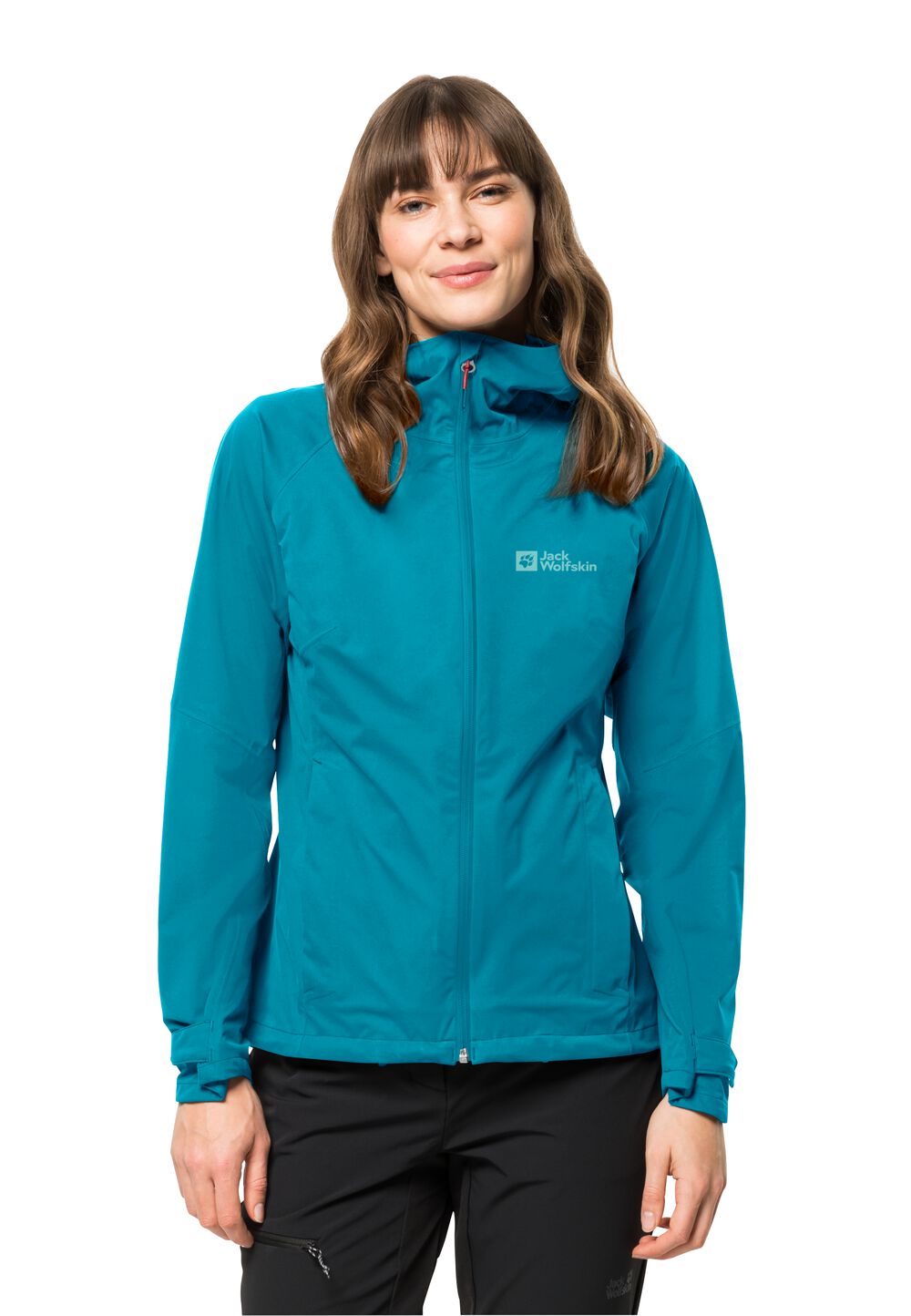 Jack Wolfskin Regenjacke Damen Highest Peak Jacket Women XS tile blue tile blue von Jack Wolfskin