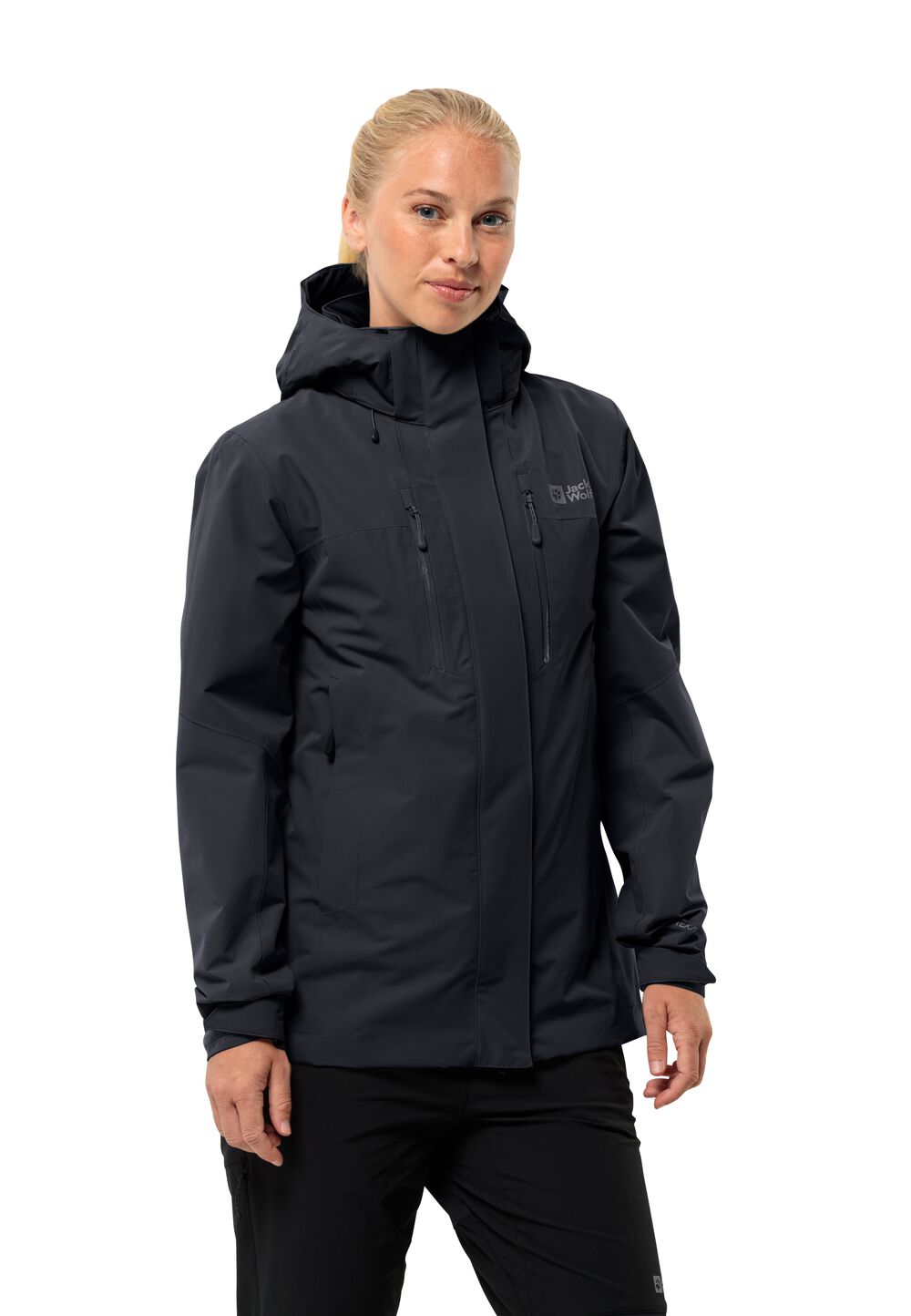 Jack Wolfskin Regenjacke Damen Jasper 2L Jacket Women XS schwarz black von Jack Wolfskin