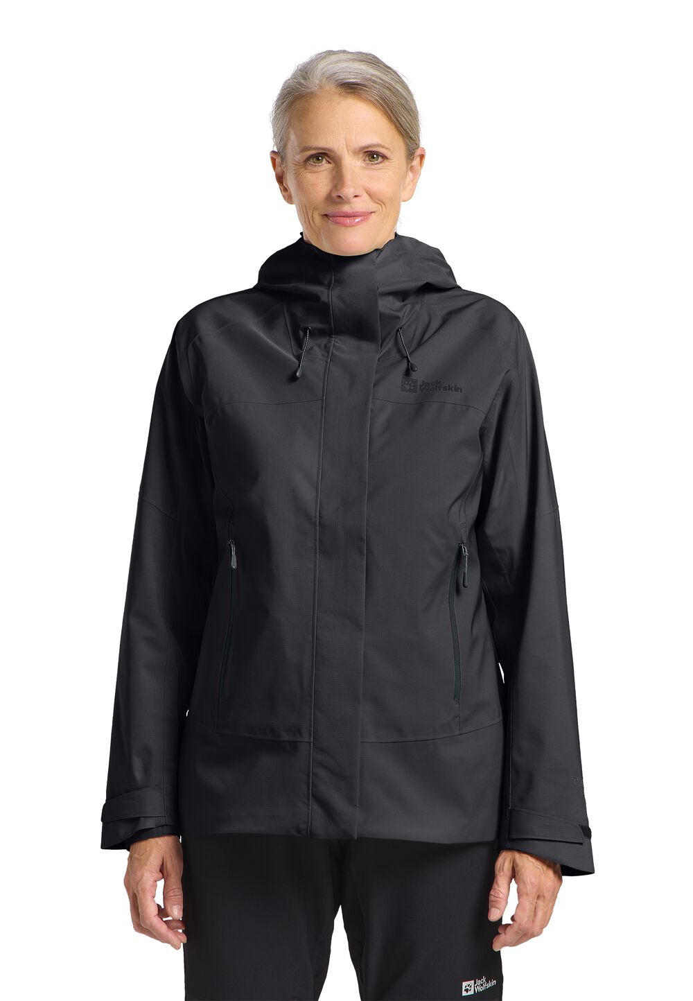 Jack Wolfskin Regenjacke Damen Kammweg 2L Jacket Women M phantom phantom von Jack Wolfskin