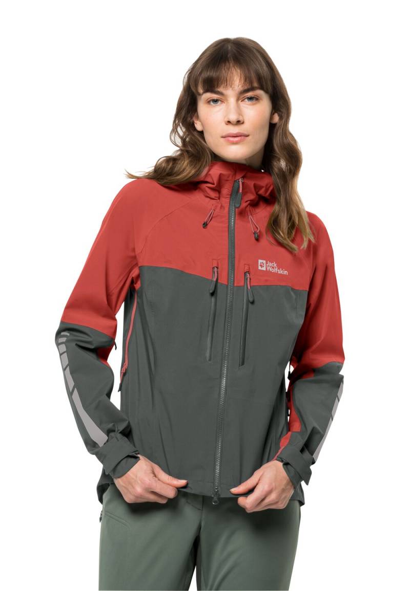 Jack Wolfskin Regenjacke Damen Morobbia 3L Jacket Women L grau slate green von Jack Wolfskin