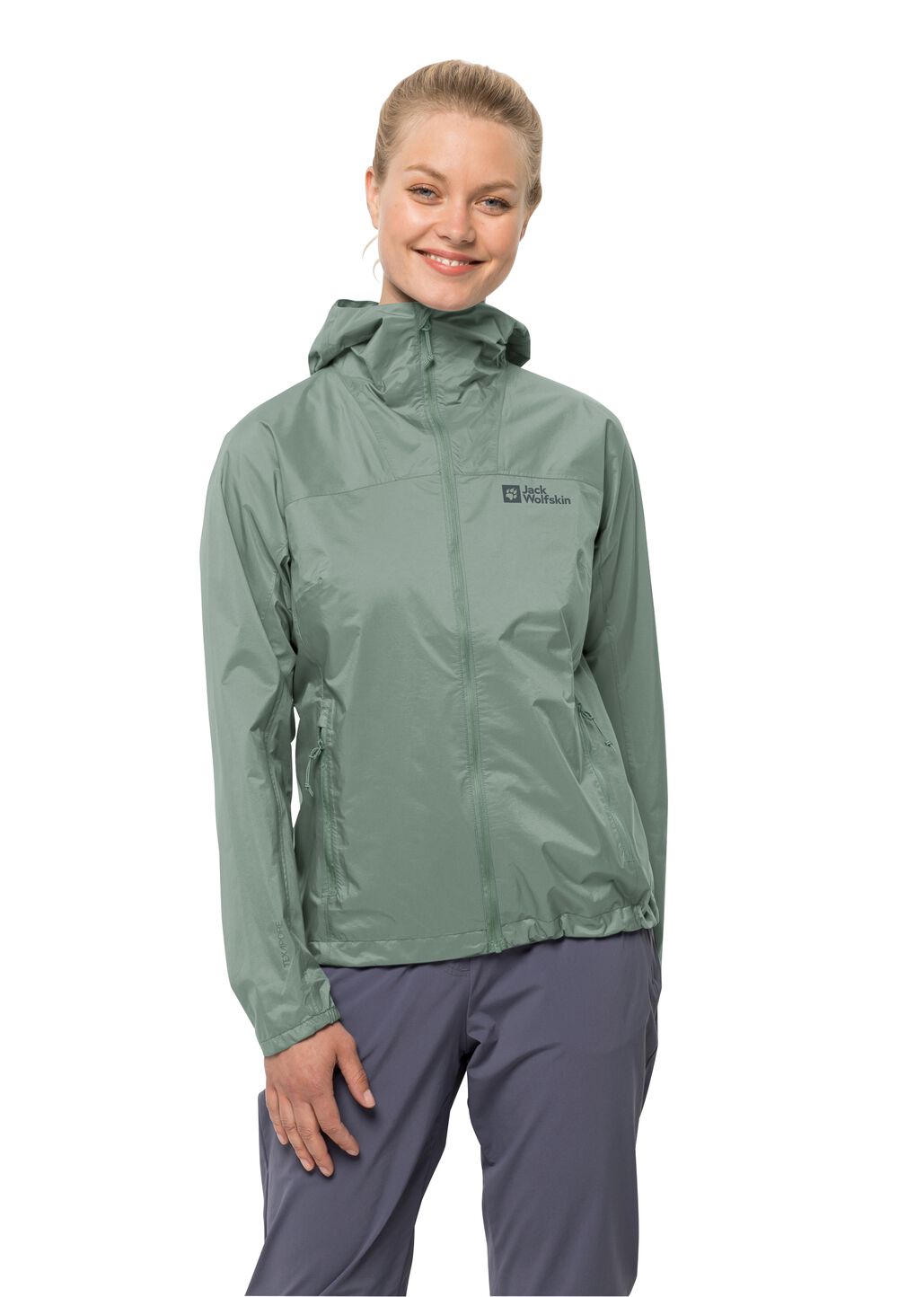 Jack Wolfskin Regenjacke Damen Prelight 2.5L Jacket Women XS picnic green picnic green von Jack Wolfskin