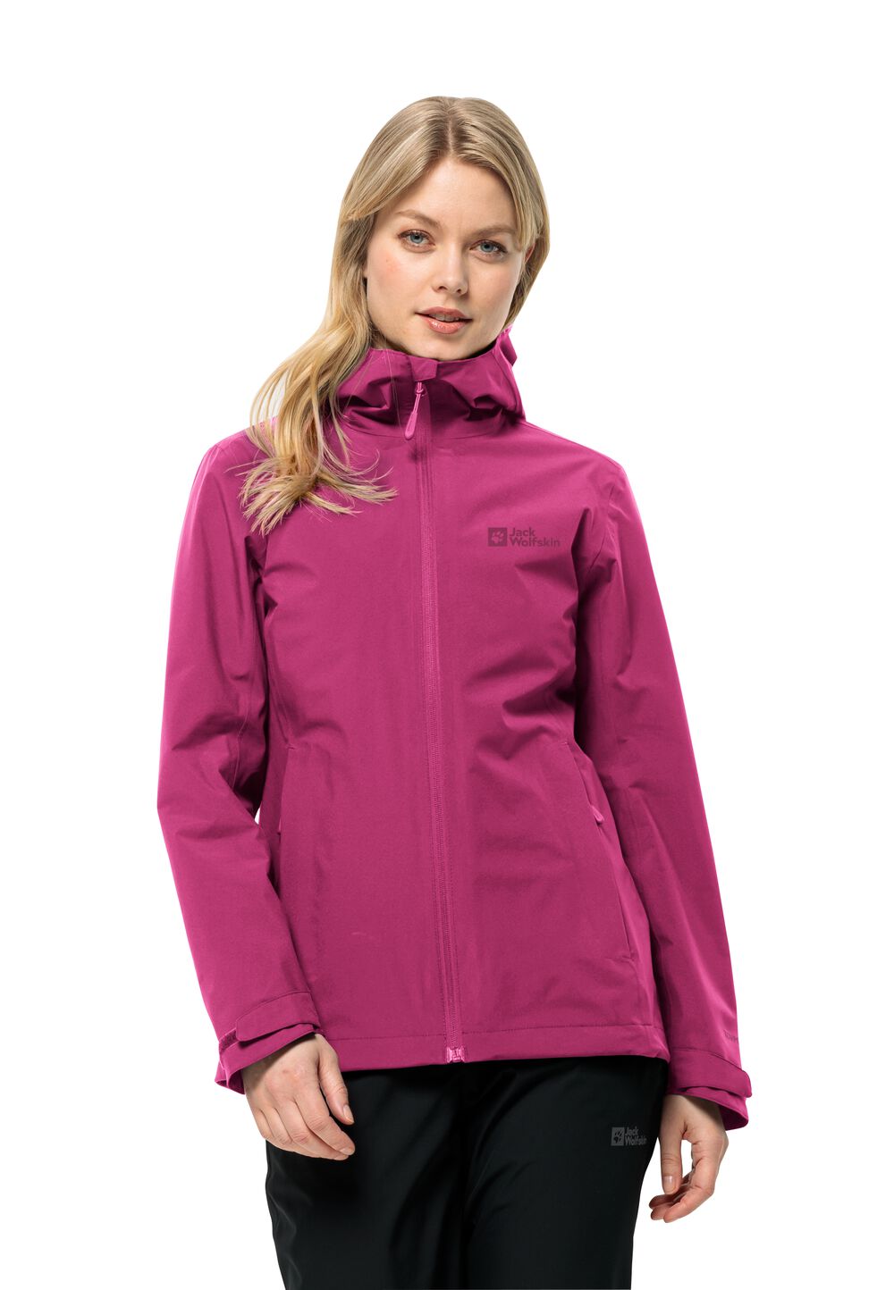 Jack Wolfskin Regenjacke Damen Robury 2L Jacket Women XS new magenta new magenta von Jack Wolfskin