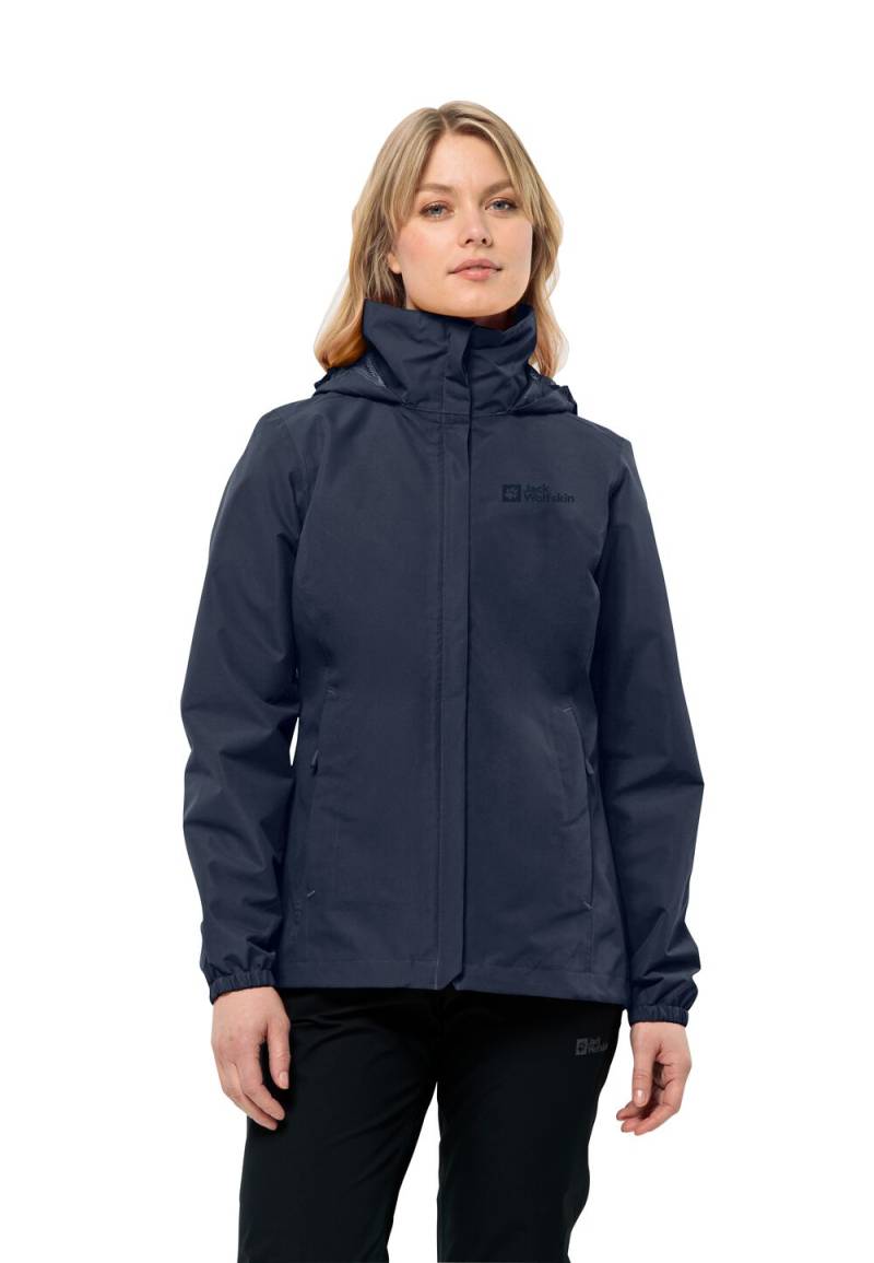 Jack Wolfskin Regenjacke Damen Stormy Point 2L Jacket Women XL blau night blue von Jack Wolfskin