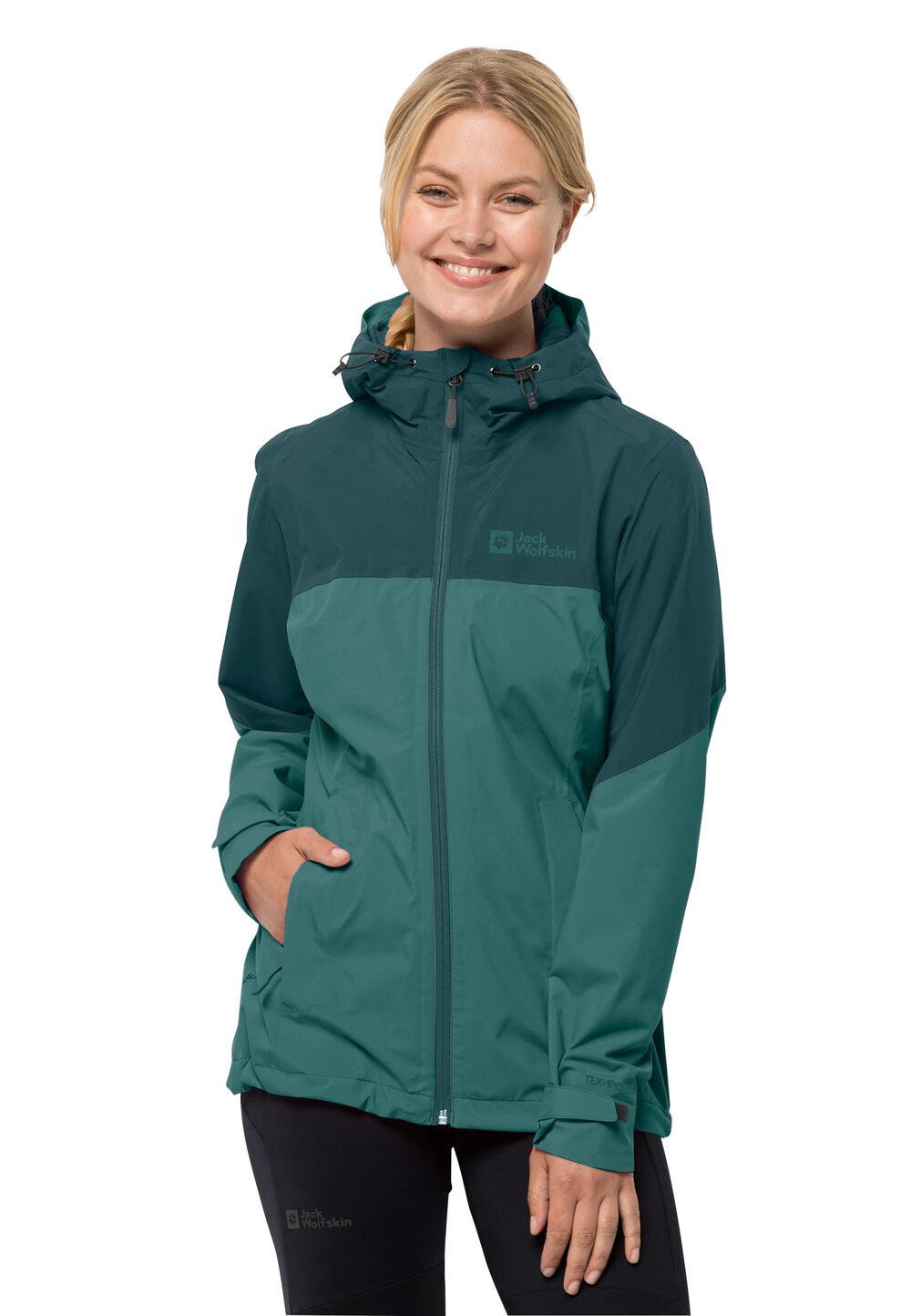 Jack Wolfskin Regenjacke Damen Weiltal 2L Jacket Women S petrol petrol von Jack Wolfskin