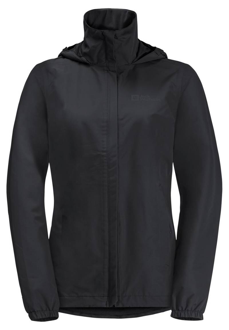 Jack Wolfskin Regenjacke Damen Stormy Point 2L Jacket Women XS black black von Jack Wolfskin