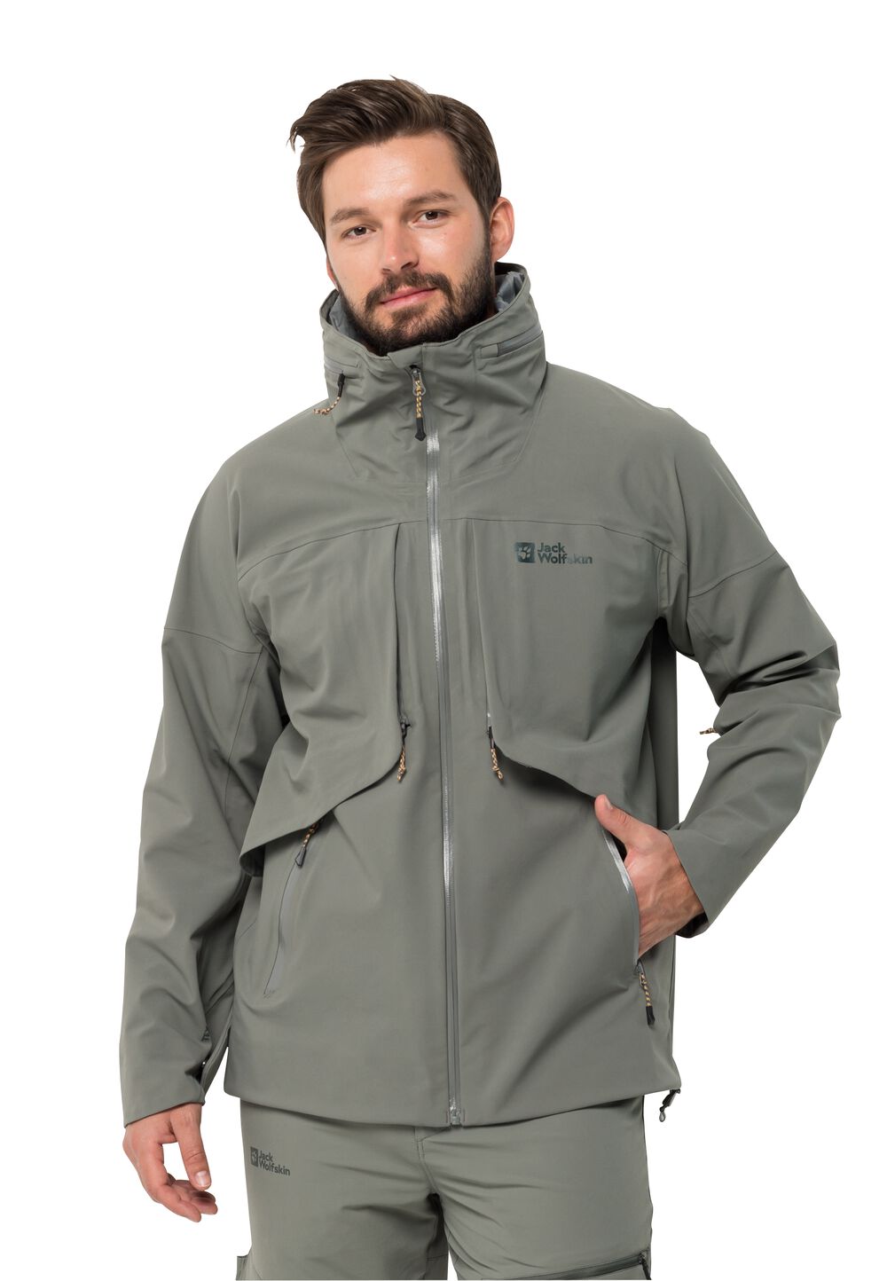 Jack Wolfskin Regenjacke Herren Diskovera 3L Jacket Men M gecko green gecko green von Jack Wolfskin