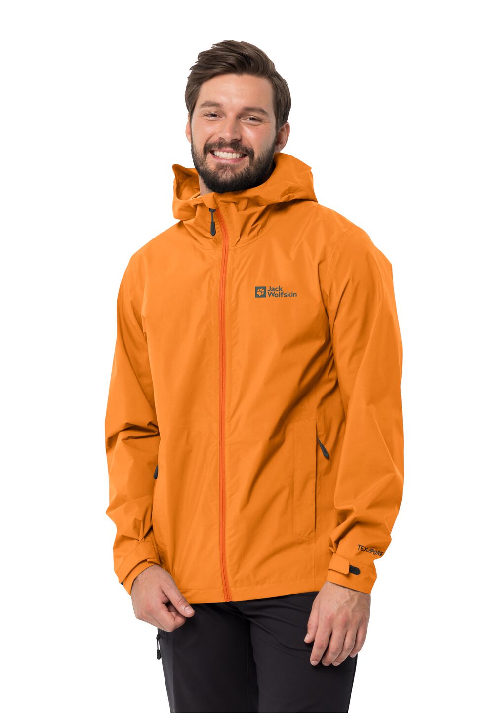 Jack Wolfskin Regenjacke Herren Elsberg 2.5L Jacket Men L orange dragon fire von Jack Wolfskin