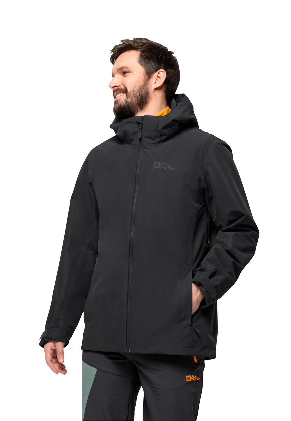 Jack Wolfskin Regenjacke Herren Fernblick 2L Jacket Men M schwarz black von Jack Wolfskin