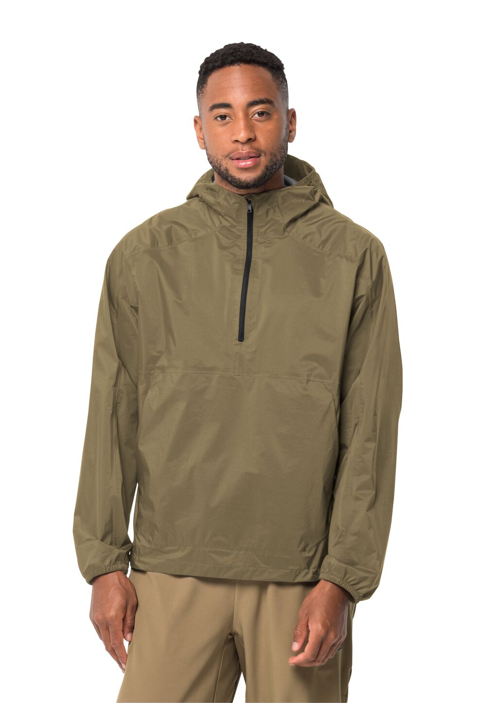 Jack Wolfskin Regenjacke Herren Gutleut Overhead Men 3XL grey olive grey olive von Jack Wolfskin