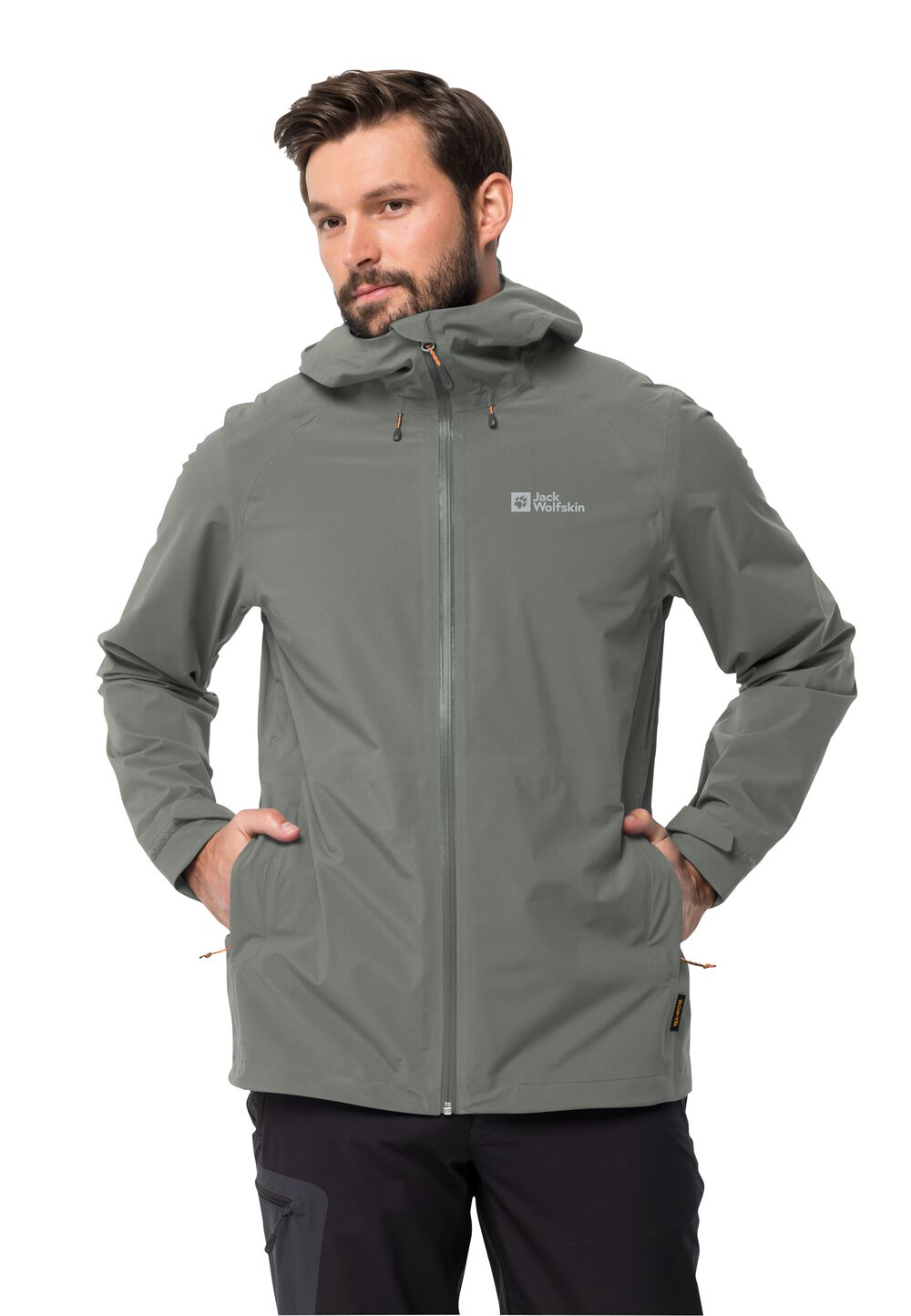 Jack Wolfskin Regenjacke Herren Highest Peak Jacket Men M gecko green gecko green von Jack Wolfskin