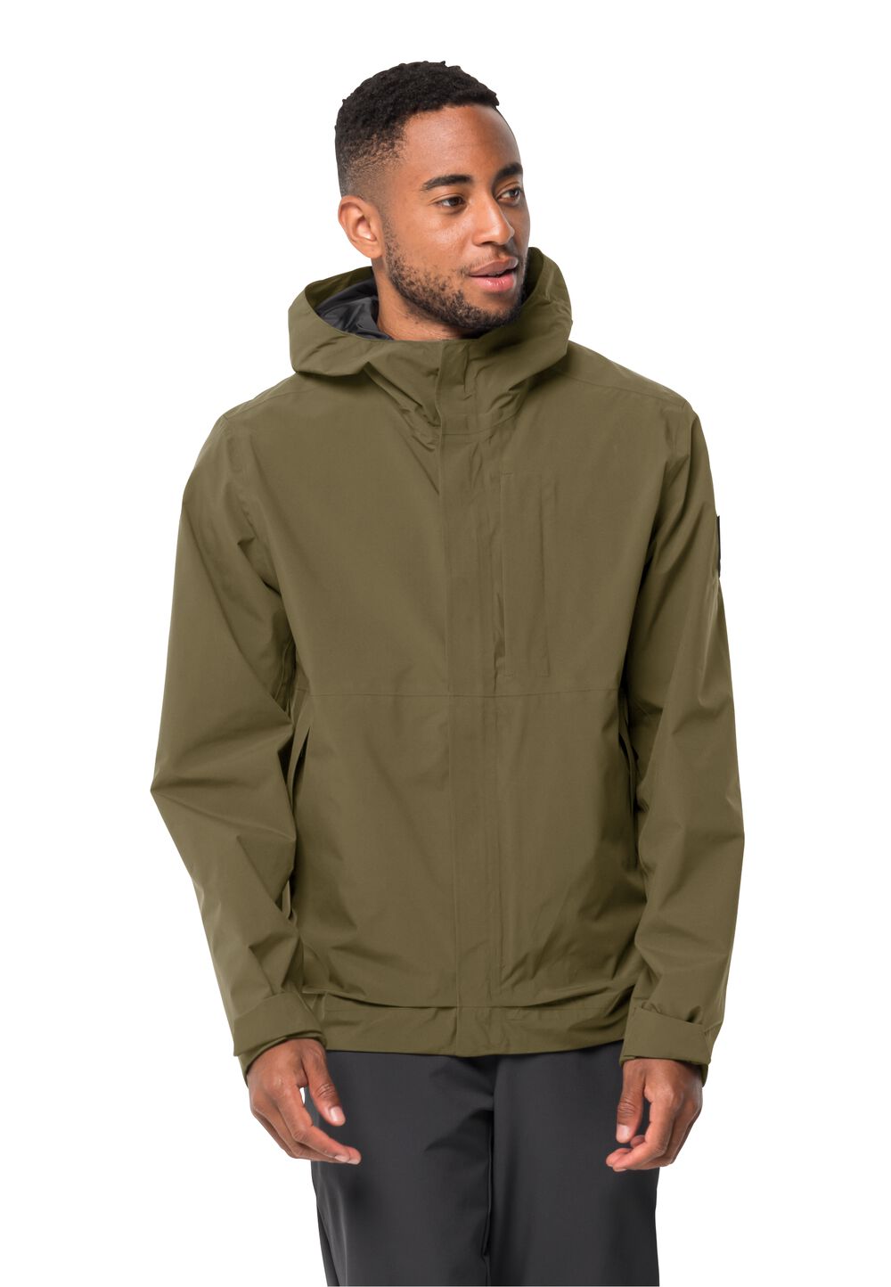 Jack Wolfskin Regenjacke Herren Mainkai Jacket Men 3XL grey olive grey olive von Jack Wolfskin