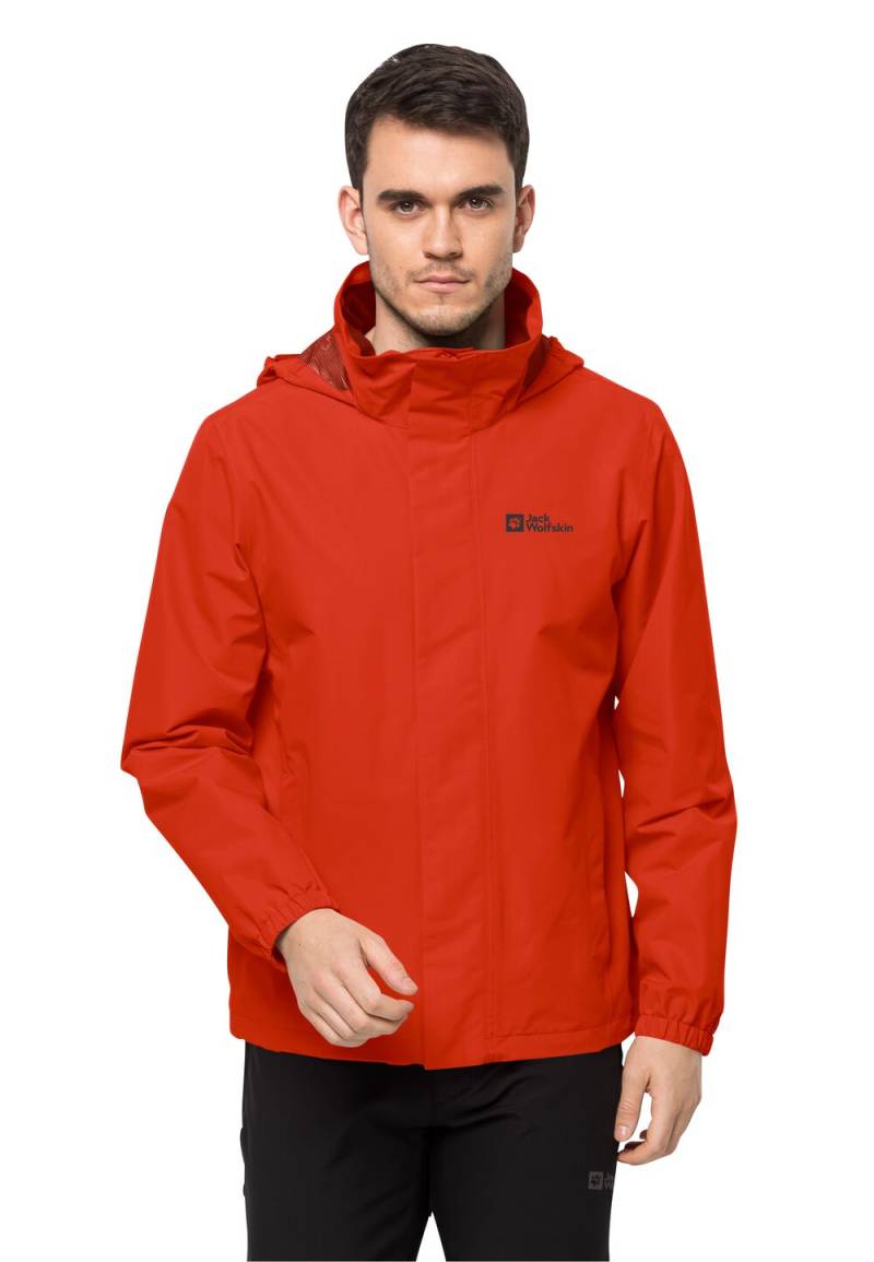 Jack Wolfskin Regenjacke Herren Stormy Point 2L Jacket Men L strong red strong red von Jack Wolfskin