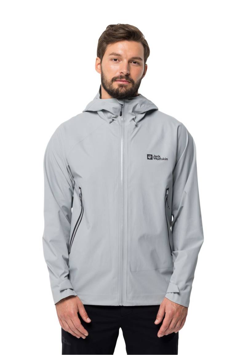Jack Wolfskin Regenjacke Herren Tapeless 2.0 Jacket Men XXL silver grey Silver Grey von Jack Wolfskin