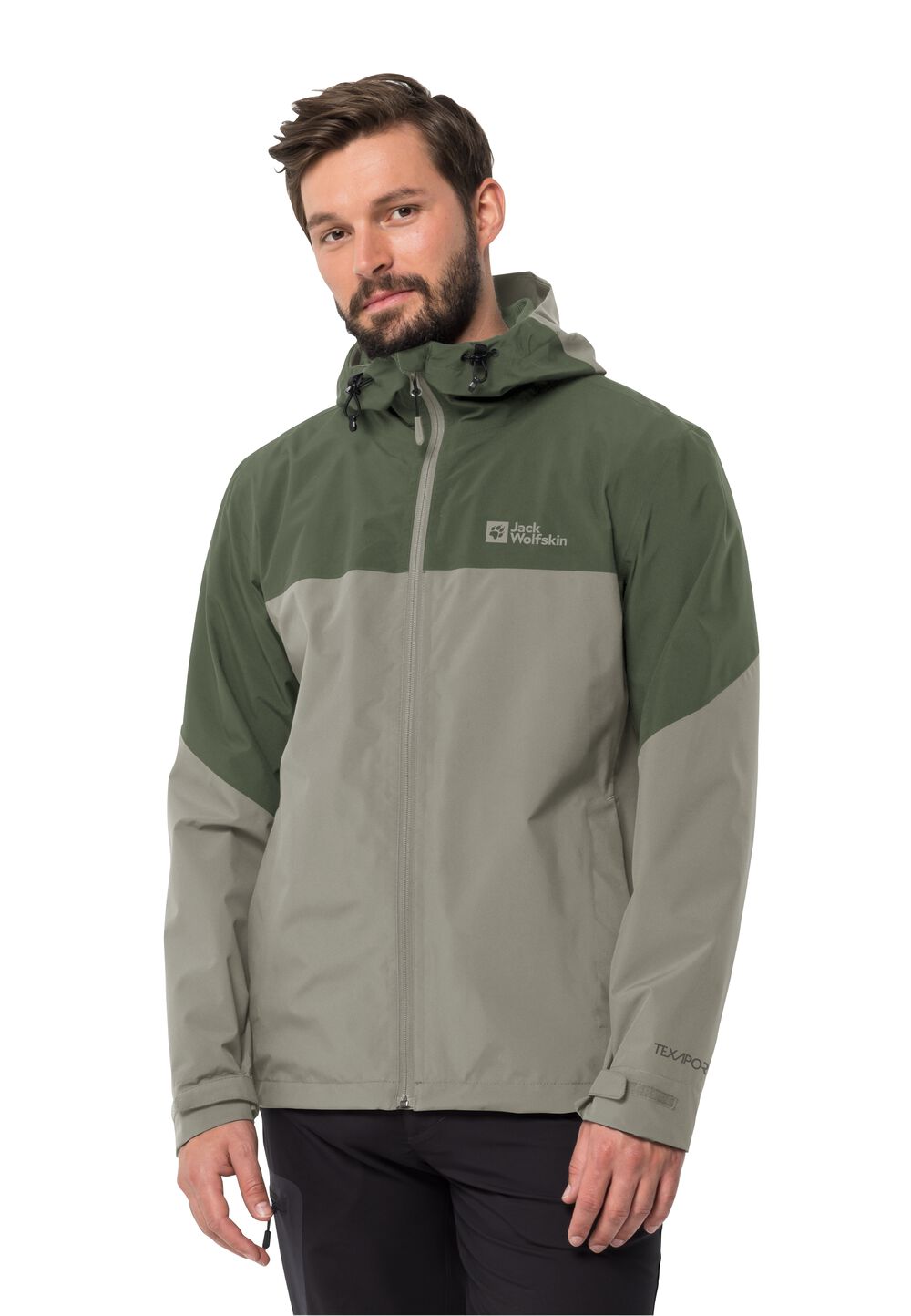 Jack Wolfskin Regenjacke Herren Weiltal 2L Jacket Men L misty green misty green von Jack Wolfskin