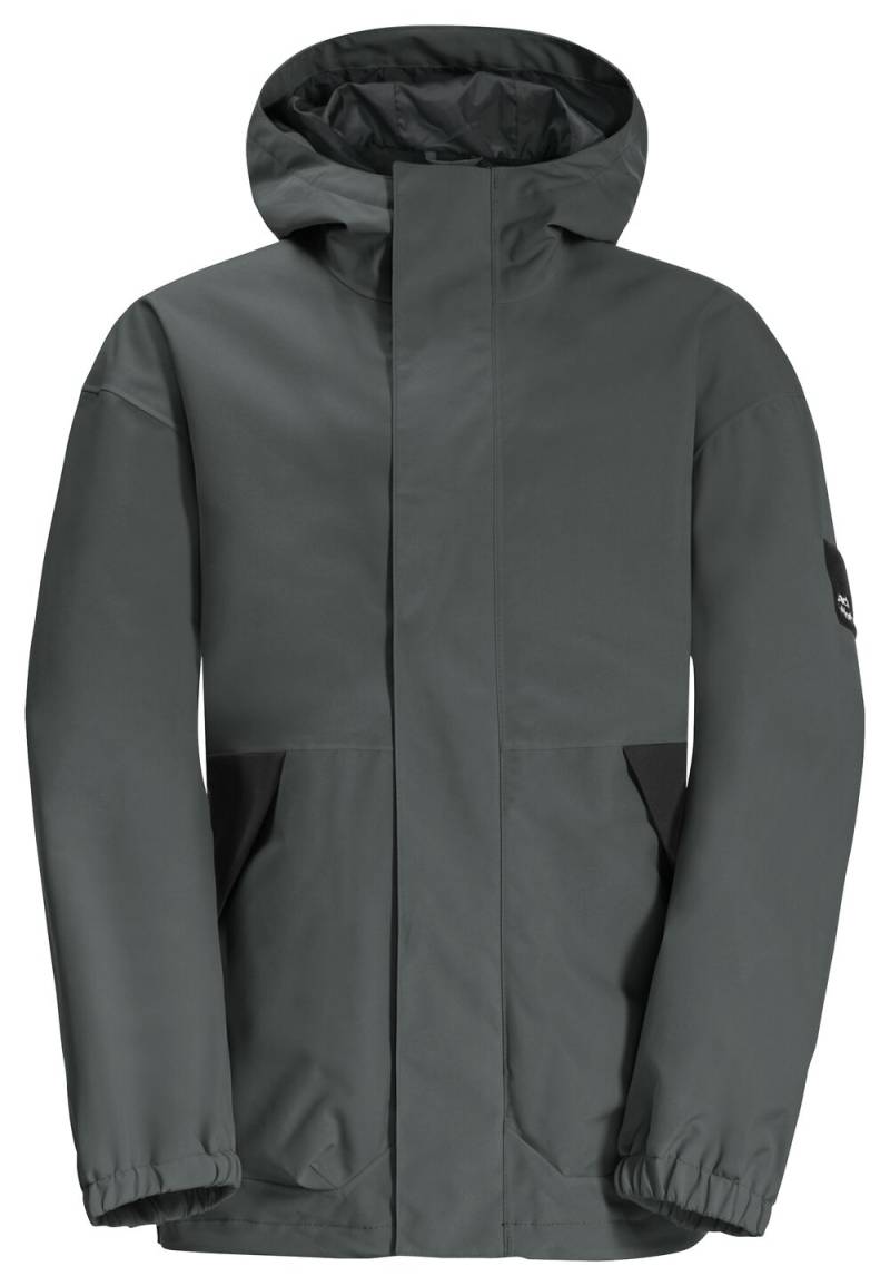 Jack Wolfskin Regenjacke Teenager Teen 2L Jacket Youth 164 slate green slate green von Jack Wolfskin