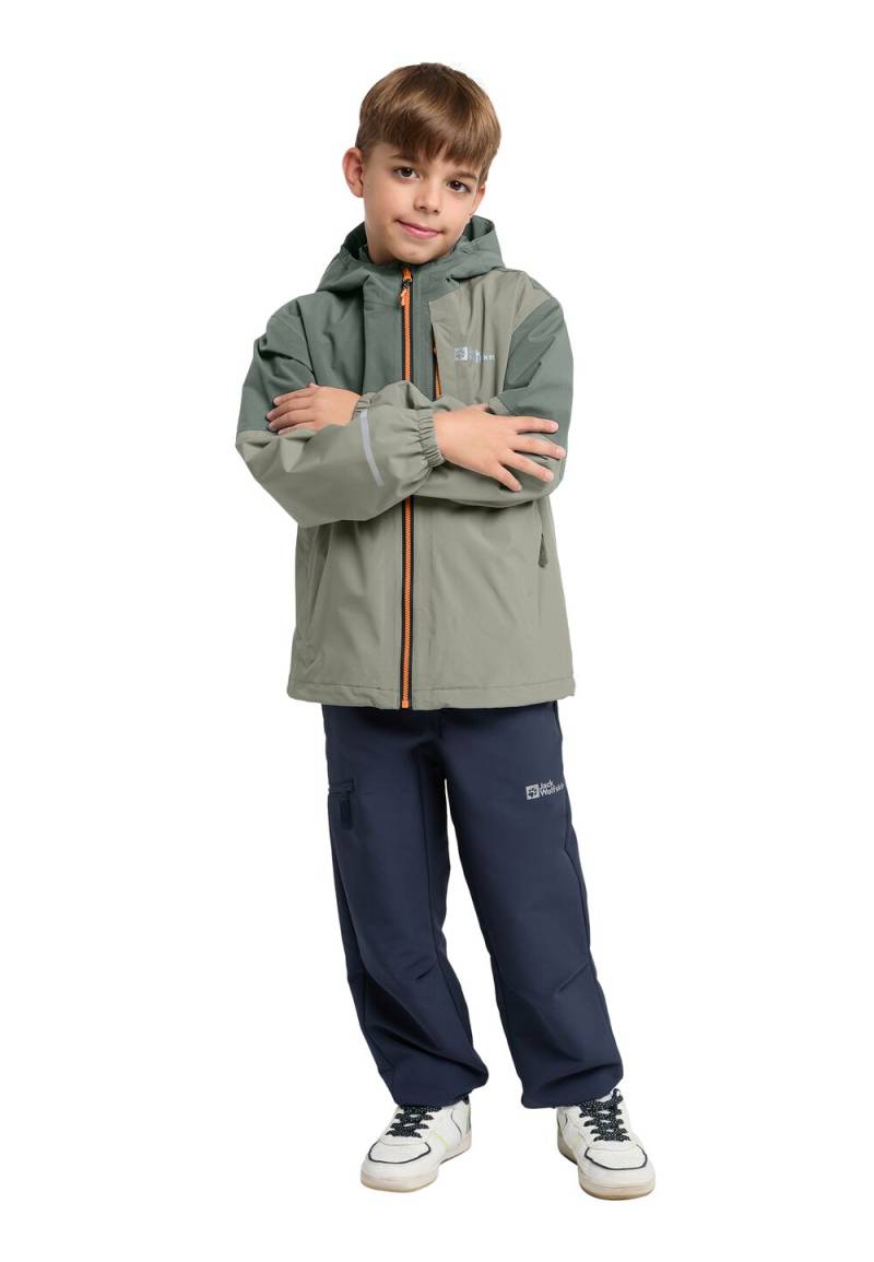 Jack Wolfskin Regenjacke Kinder Actamic 2L Jacket Kids 140 mint leaf mint leaf von Jack Wolfskin