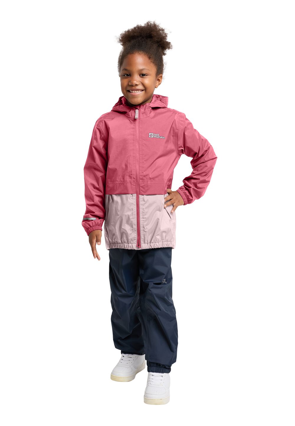 Jack Wolfskin Regenjacke Kinder Rainy Days 2L Jacket Kids 104 soft pink soft pink von Jack Wolfskin