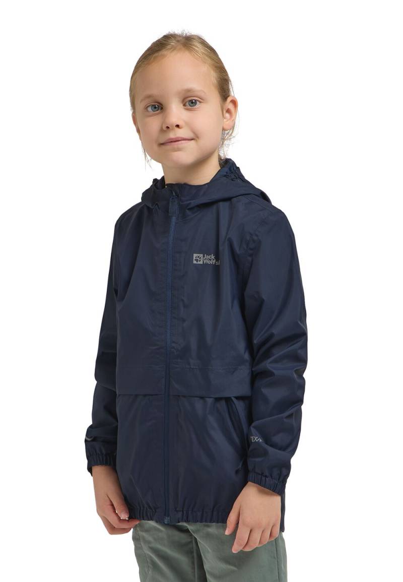 Jack Wolfskin Regenjacke Kinder Rainy Days 2L Jacket Kids 140 blau night blue von Jack Wolfskin