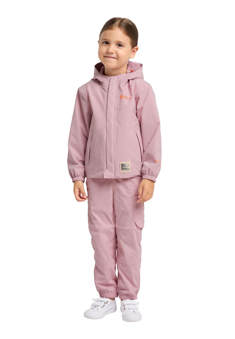 Jack Wolfskin Regenjacke Kinder Smileyworld 2L Jacket Kids 140 water lily water lily von Jack Wolfskin