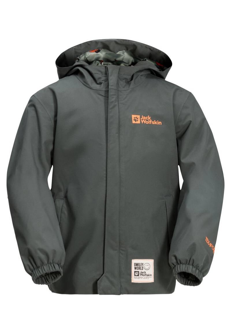 Jack Wolfskin Regenjacke Kinder Smileyworld 2L Jacket Kids 92 slate green slate green von Jack Wolfskin