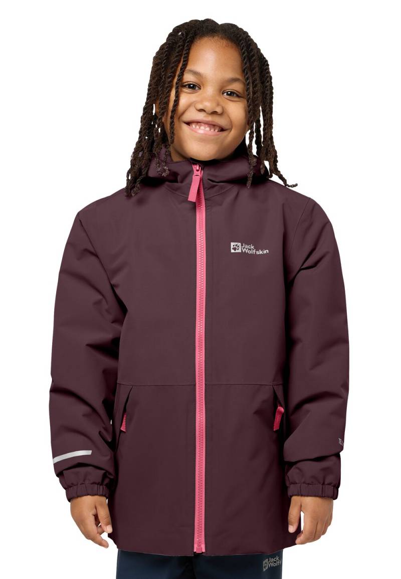 Jack Wolfskin Regenjacke Kinder Snowy Days Jacket Kids 140 boysenberry/pink boysenberry/pink von Jack Wolfskin