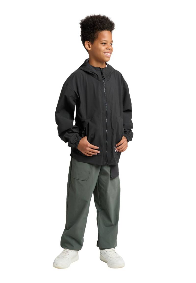 Jack Wolfskin Regenjacke Teenager T-Shirt Smileyworld 2.5L Jacket Youth 128 granite black granite black von Jack Wolfskin