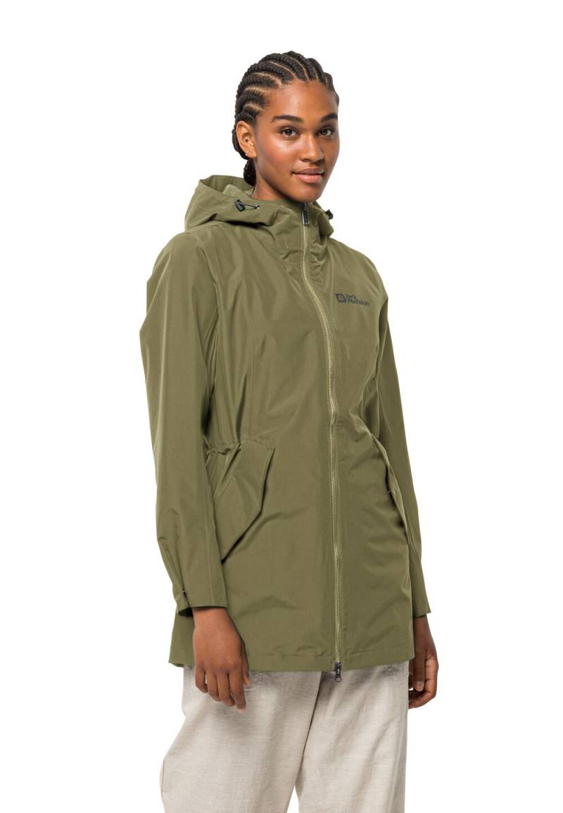 Jack Wolfskin Regenmantel Damen Dakar Parka Women L braun bay leaf von Jack Wolfskin