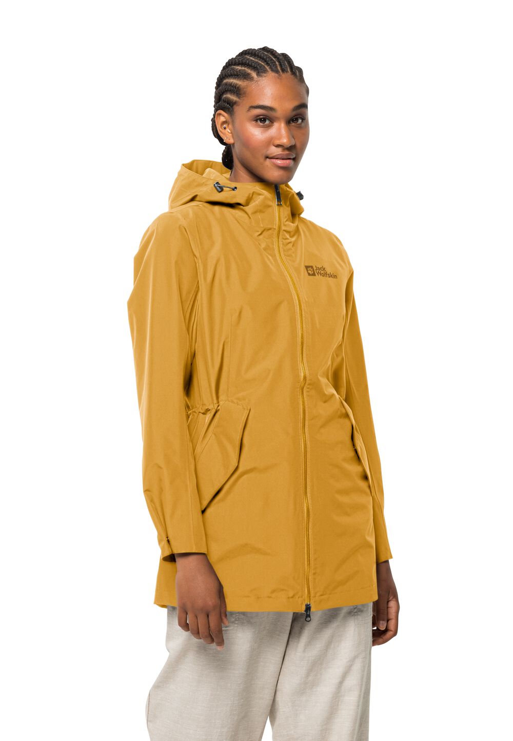 Jack Wolfskin Regenmantel Damen Dakar Parka Women S braun curry von Jack Wolfskin