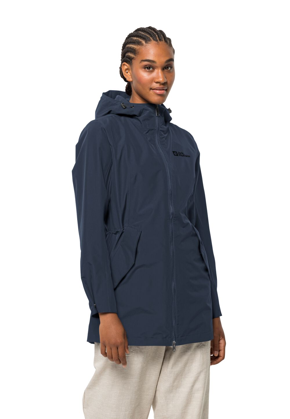 Jack Wolfskin Regenmantel Damen Dakar Parka Women XL blau night blue von Jack Wolfskin