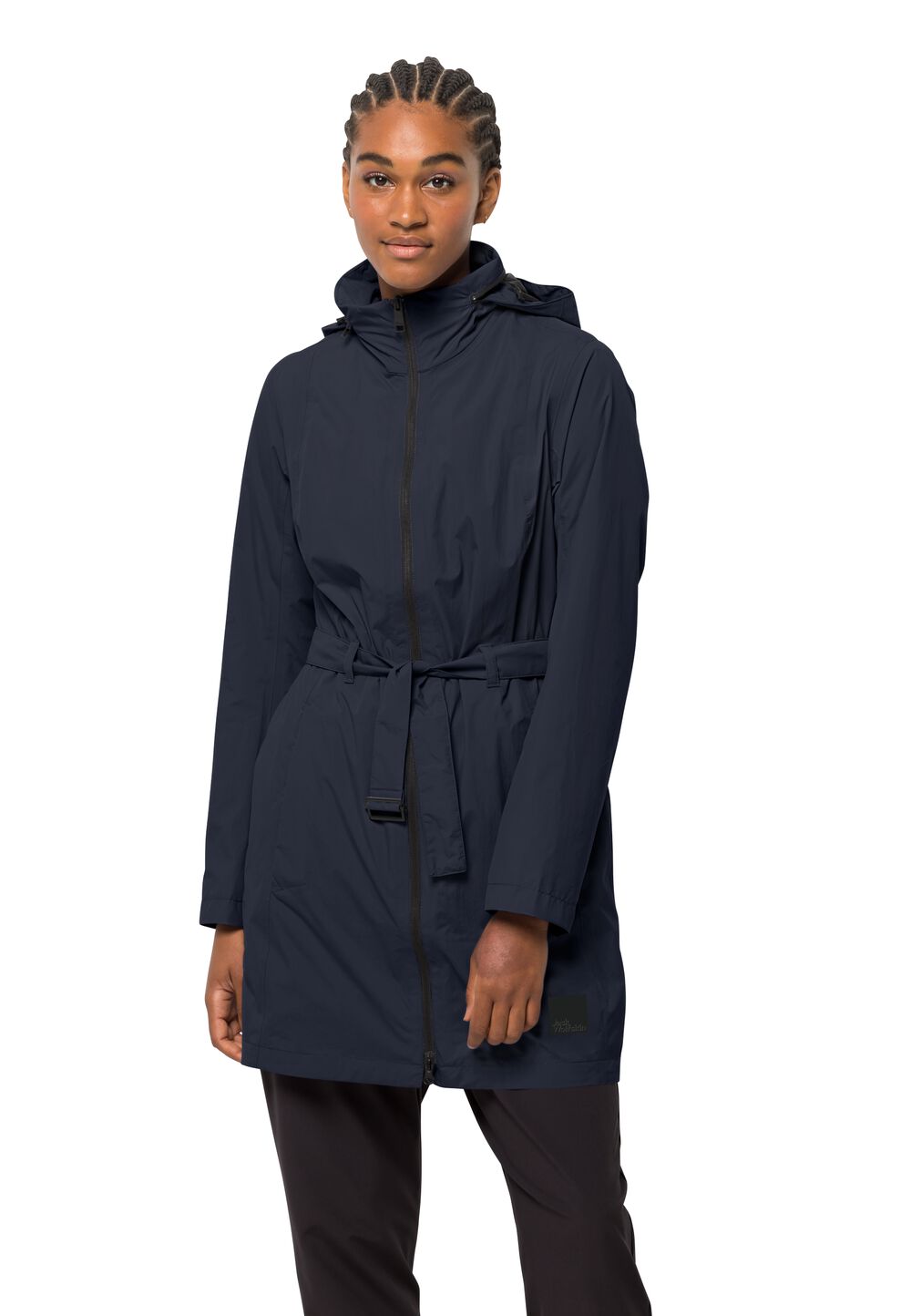 Jack Wolfskin Regenmantel Damen Norden Port Coat Women L blau night blue von Jack Wolfskin