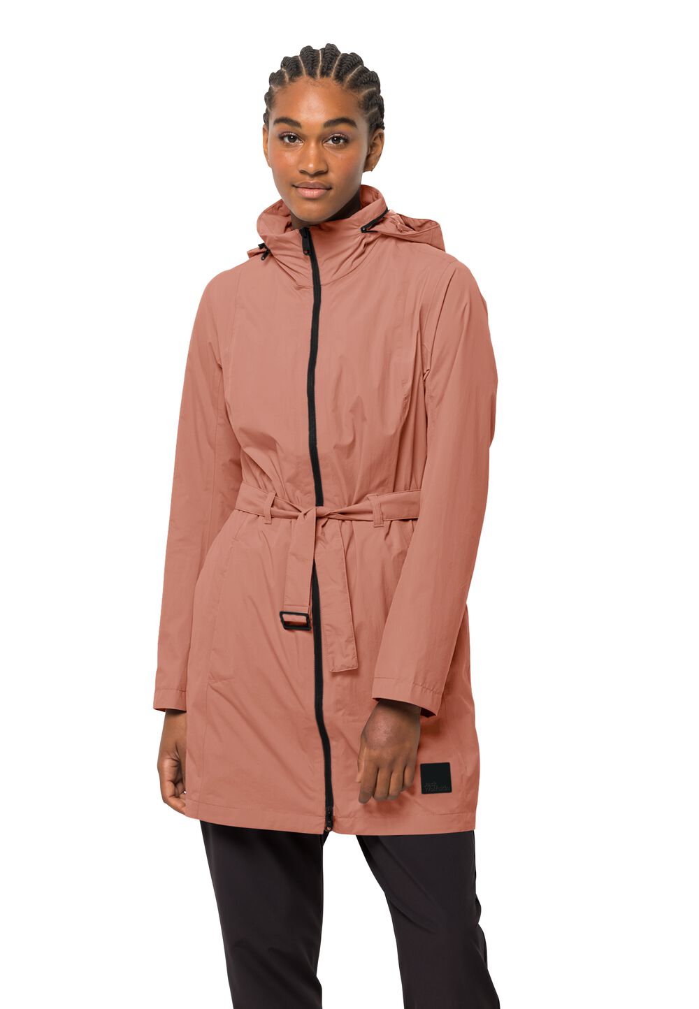 Jack Wolfskin Regenmantel Damen Norden Port Coat Women M braun astro dust von Jack Wolfskin