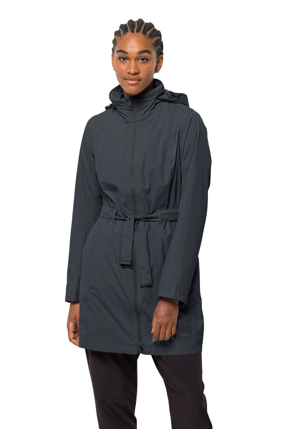 Jack Wolfskin Regenmantel Damen Norden Port Coat Women XL phantom phantom von Jack Wolfskin