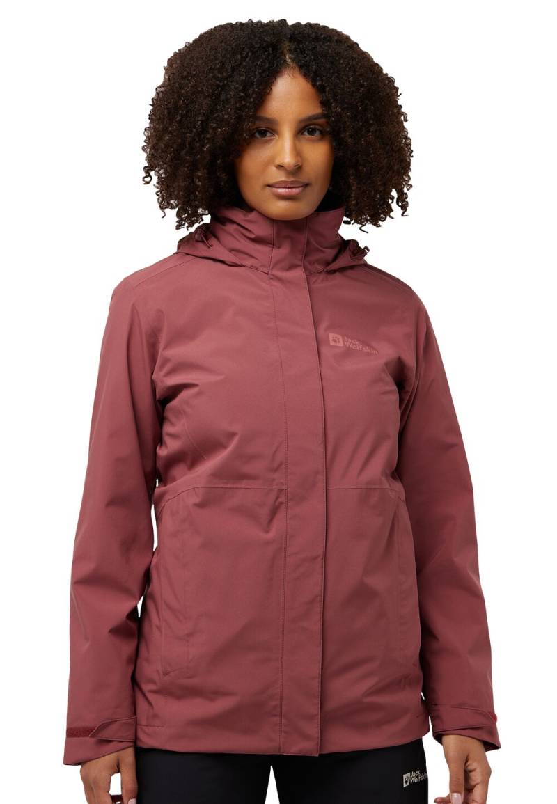 Jack Wolfskin Rotwand 3in1 Jacket Women XS red ochre red ochre von Jack Wolfskin