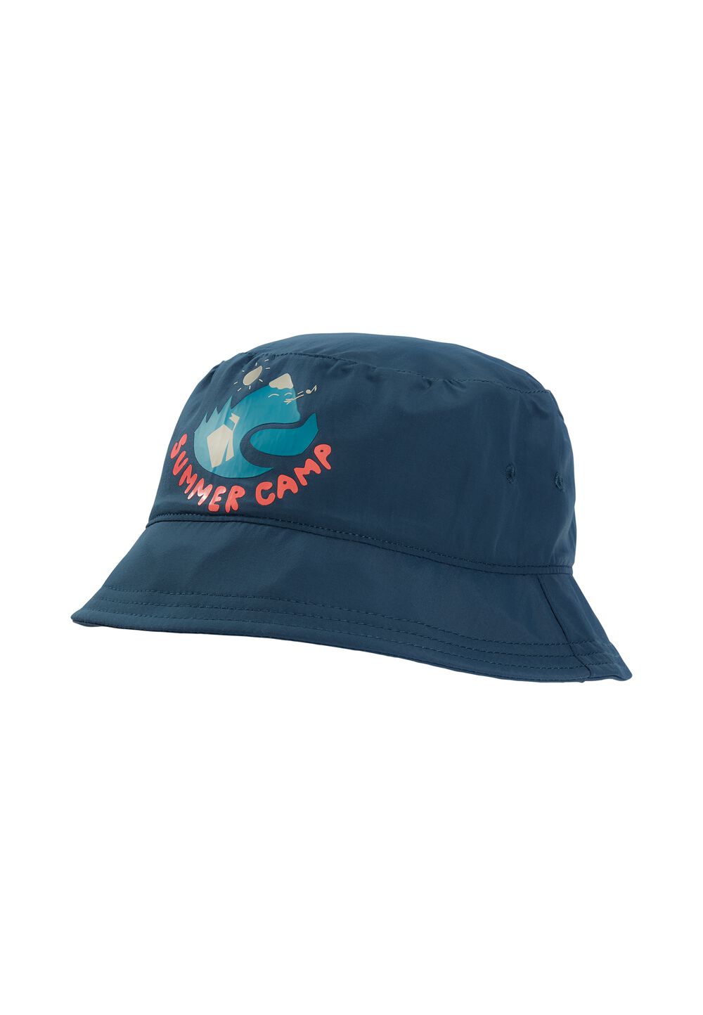 Jack Wolfskin Schirmmütze Kinder AT Home Bucket Hat Kids M dark sea dark sea von Jack Wolfskin