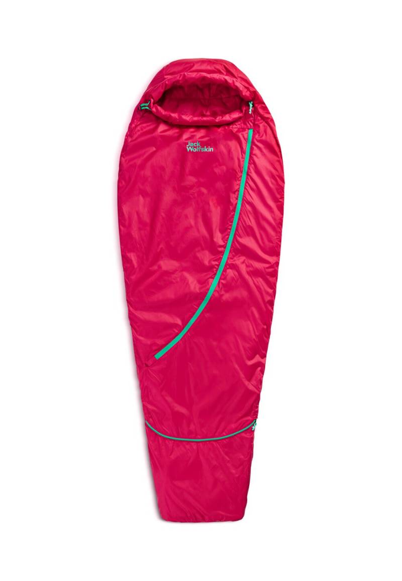 Jack Wolfskin Schlafsack für Kinder Grow UP Dreamer left pink dahlia pink dahlia von Jack Wolfskin