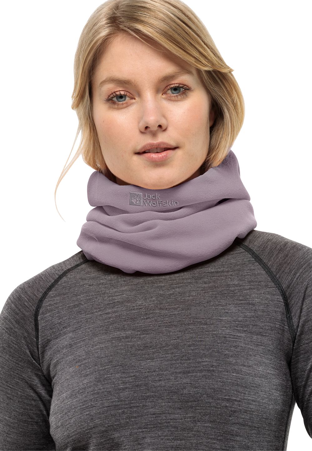 Jack Wolfskin Schlauchschal aus Fleece Real Stuff Loop One Size wild blossom wild blossom von Jack Wolfskin