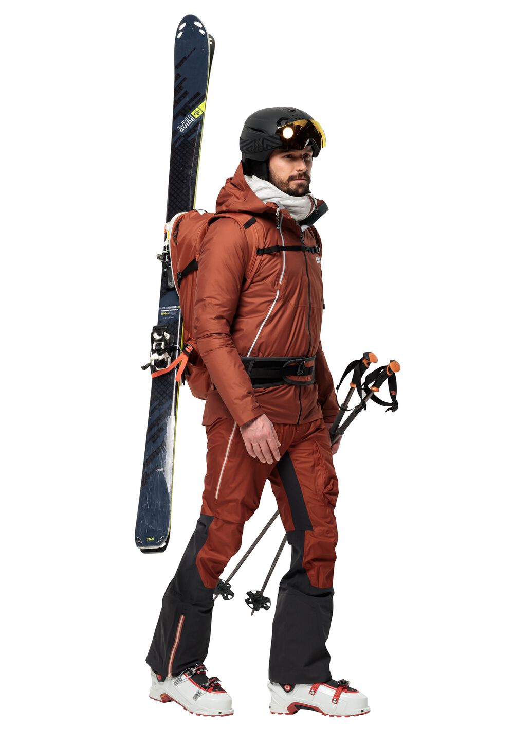 Jack Wolfskin Skitouren-Rucksack mit RECCO® Ortungssystem Alpspitze Packs 34 one size carmine carmine von Jack Wolfskin