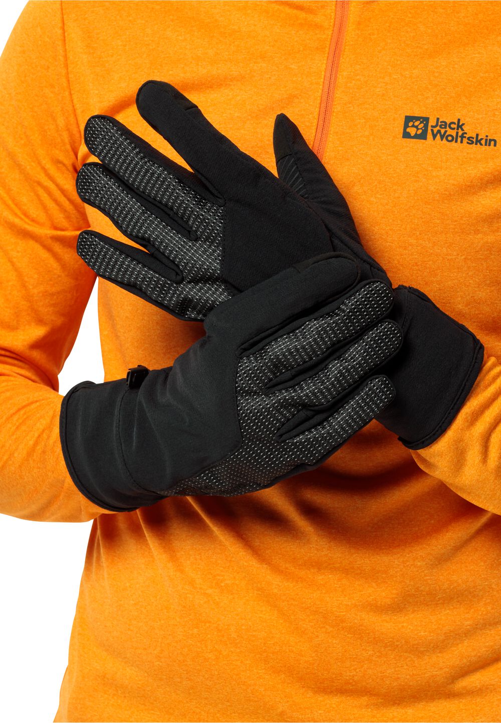 Jack Wolfskin Softshell-Handschuhe Night Hawk Gloves XL schwarz black von Jack Wolfskin