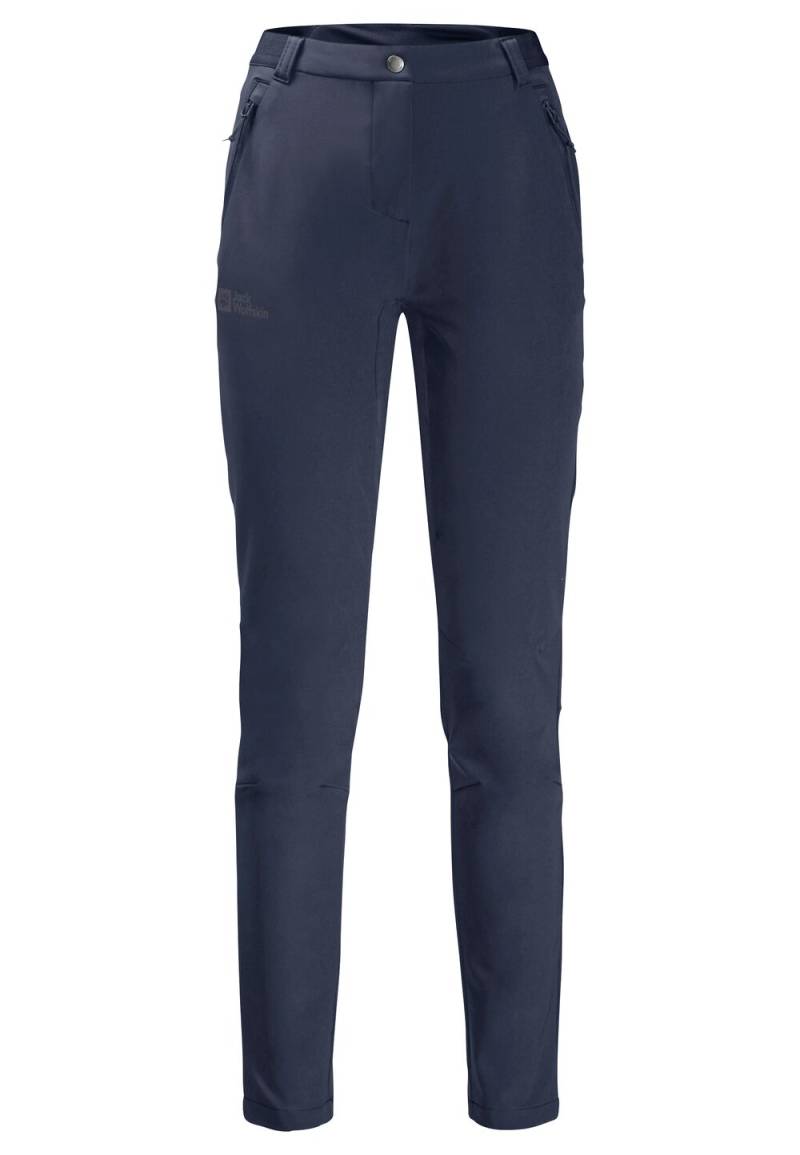 Jack Wolfskin Softshell-Wanderhose Damen Geigelstein Slim Pants Women 38 blau night blue von Jack Wolfskin