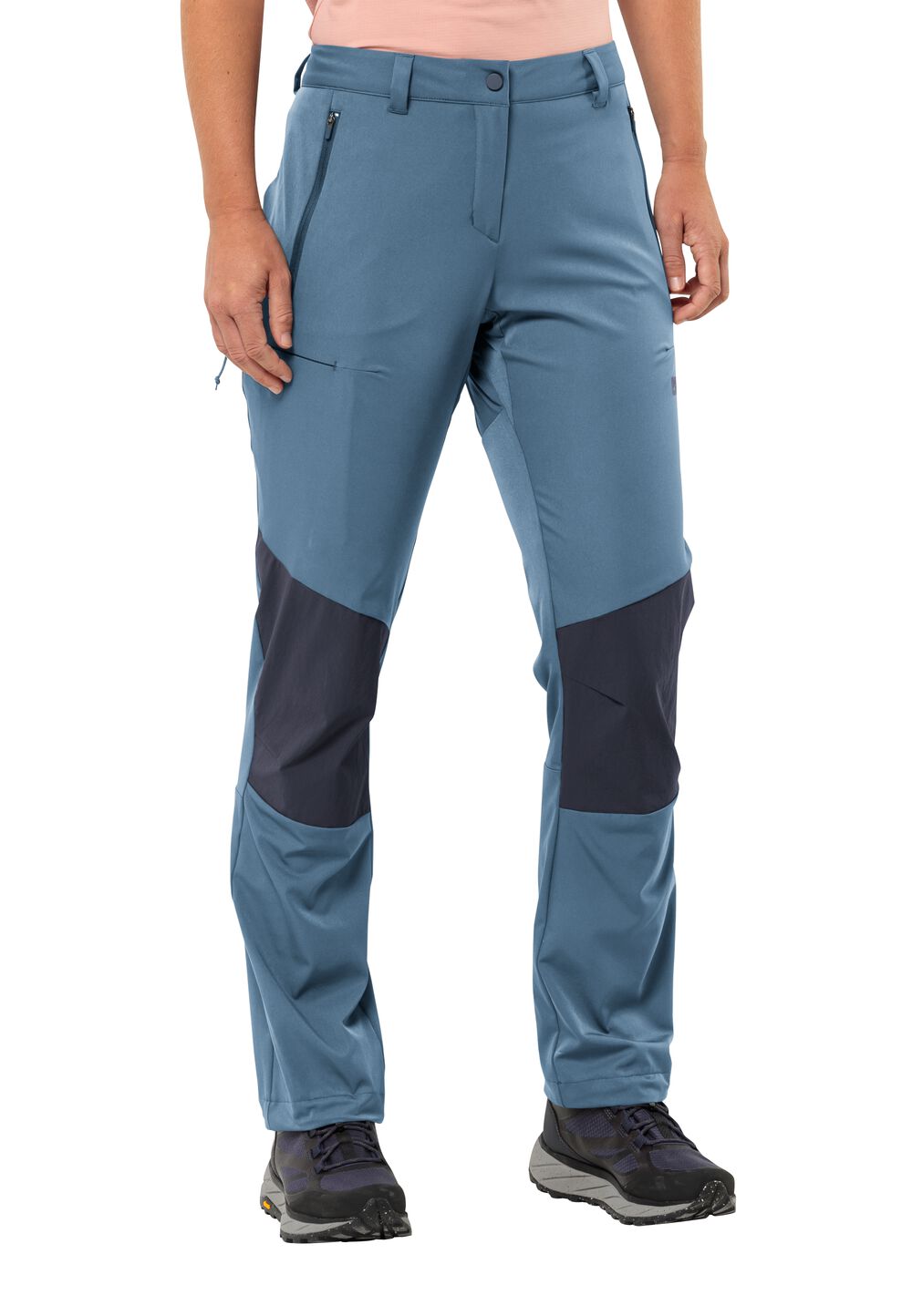 Jack Wolfskin Softshell-Wanderhose Damen Hiking Alpine Pants Women 38 elemental blue elemental blue von Jack Wolfskin